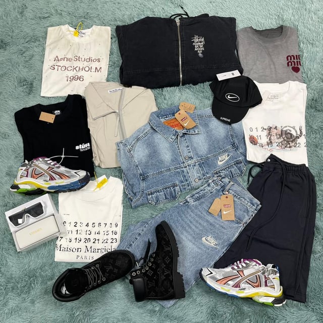 Acbuy Spreadsheet Reddit Full outfit haul: Acbuy spreadsheet full outfit haul: 11.8kg denim, tees, jackets, accessories and shoes arrival photo preview